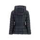 Black Polyester Full-Length Jacket