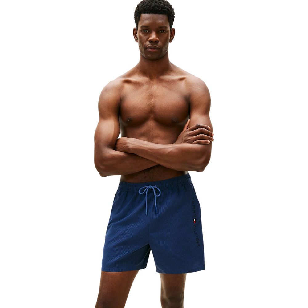 Blue Recycled Polyester Swim Shorts