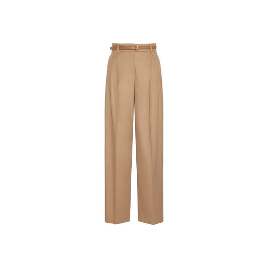 Brown Virgin Wool Pants
