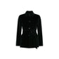 Black Cotton Full-Length Jacket