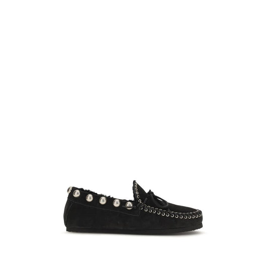 Black Calf Leather Bos Taurus Slip-On Loafers