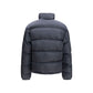 Blue Polyamide Full-Length Jacket