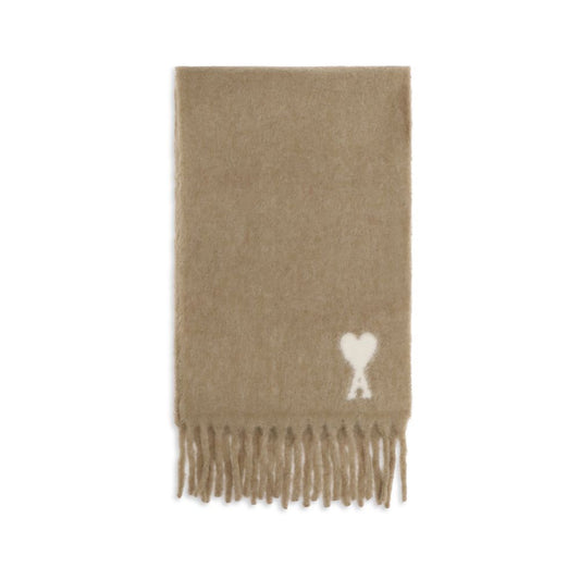 Beige Alpaca Vicugna Pacos Scarf