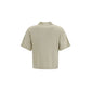 Gray Cotton Polo Shirt