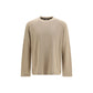 Beige Paper Long Sleeve T-Shirt