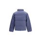 Blue Recycled Polyester Full-Length Jacket