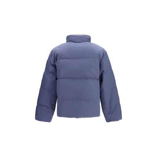 Blue Recycled Polyester Full-Length Jacket