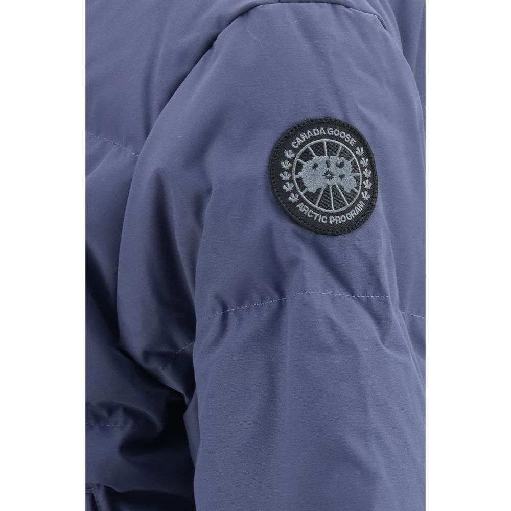 Blue Recycled Polyester Full-Length Jacket