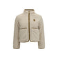 Beige Polyester Full-Length Jacket