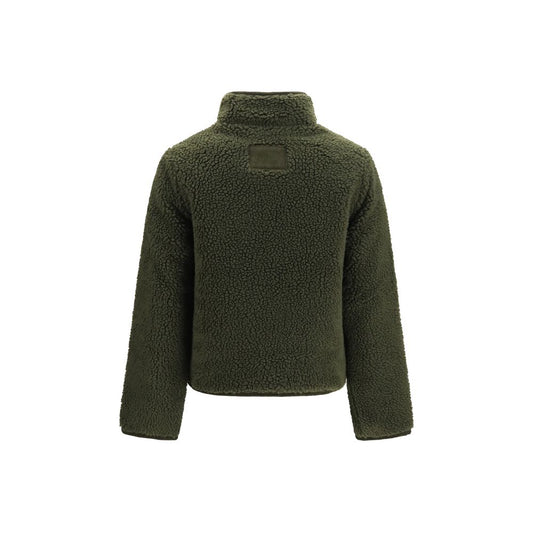 Bicolor Polyester Full-Length Jacket