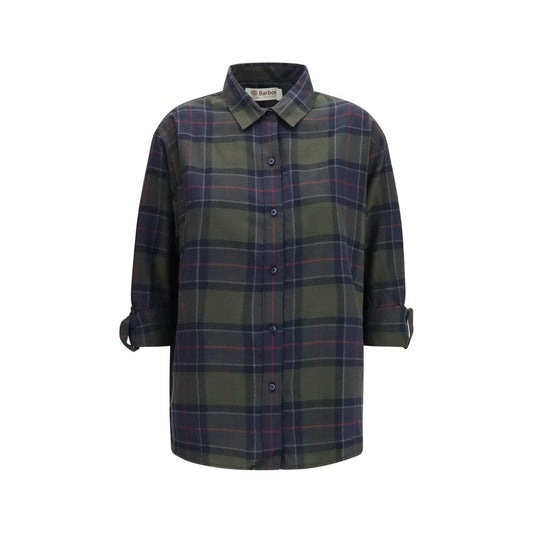 Brown Cotton Pattern Shirt