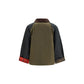 Blue Cotton Full-Length Jacket