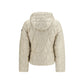Beige Goose Down Full-Length Jacket