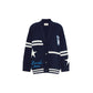 Blue Virgin Wool Cardigan