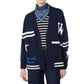 Blue Virgin Wool Cardigan