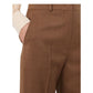 Brown Virgin Wool Dress Pants