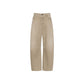 Beige Cotton Relaxed Fit Jeans