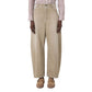 Beige Cotton Relaxed Fit Jeans