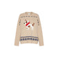 Beige Virgin Wool Sweatshirt