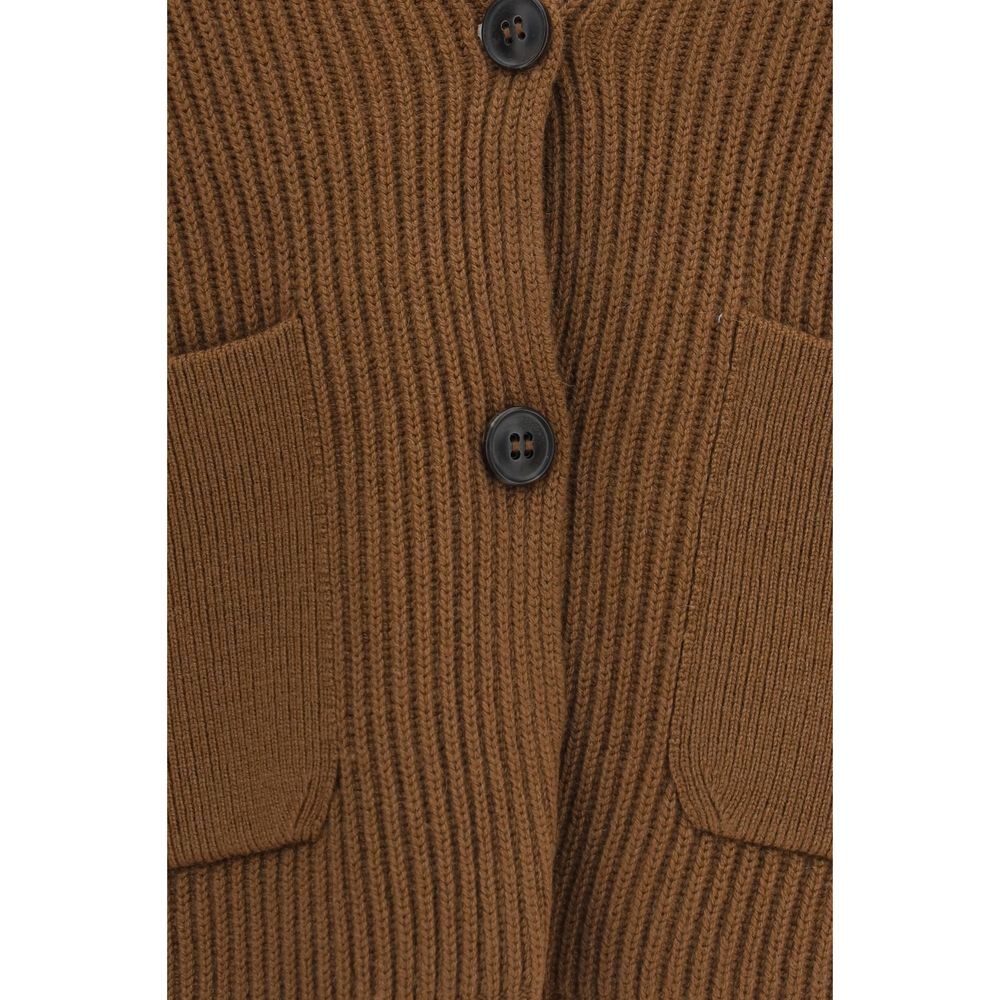 Brown Wool Oves Aries Cardigan