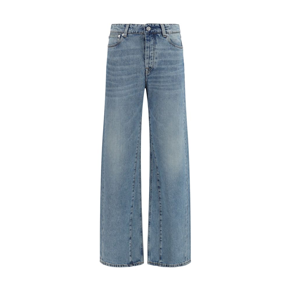 Blue Cotton Jeans Denim