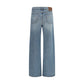 Blue Cotton Jeans Denim
