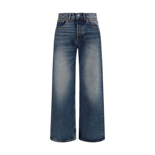 Blue Cotton Relaxed Fit Jeans