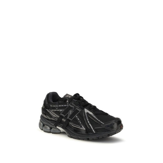 Black Polyamide Athletic Sneakers