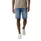 Blue Cotton Bermuda Shorts