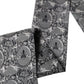 Men Gray Bee Silk Skinny Twilly Foulard Scarf