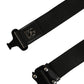 Men Black Fabric Strap Logo Metal Buckle Belt