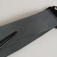 Men Gray Fabric Strap Logo Metal Buckle Belt