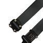 Men Gray Fabric Strap Logo Metal Buckle Belt
