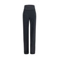 Black Viscose Casual Pants