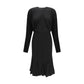 Black Acetate Casual Dress