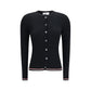 Black Wool Oves Aries Cardigan