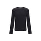 Black Cotton Sweatshirt