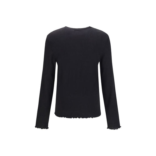 Black Cotton Sweatshirt