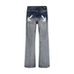 Gray Cotton Slim Fit Jeans