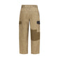 Bicolor Cotton Cargo Pants