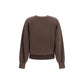 Brown Cotton Sweatshirt