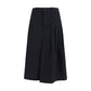 Black Wool Oves Aries Midi Skirt
