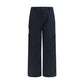 Black Cotton Cargo Pants