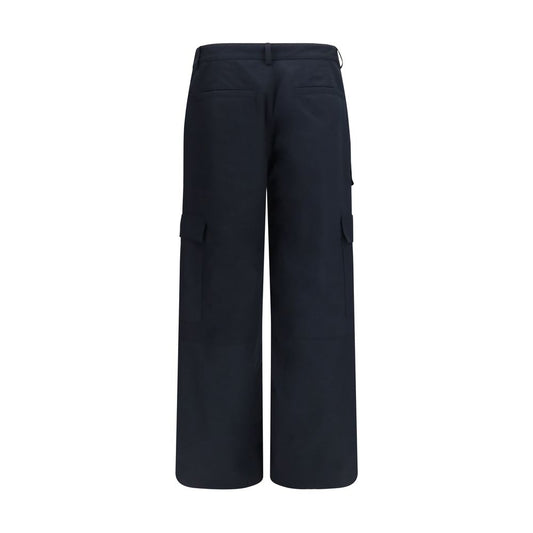 Black Cotton Cargo Pants
