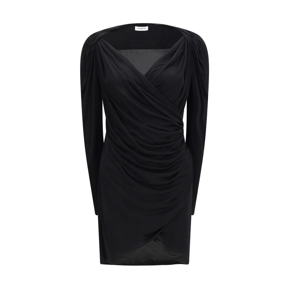 Black Viscose Casual Dress