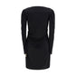 Black Viscose Casual Dress