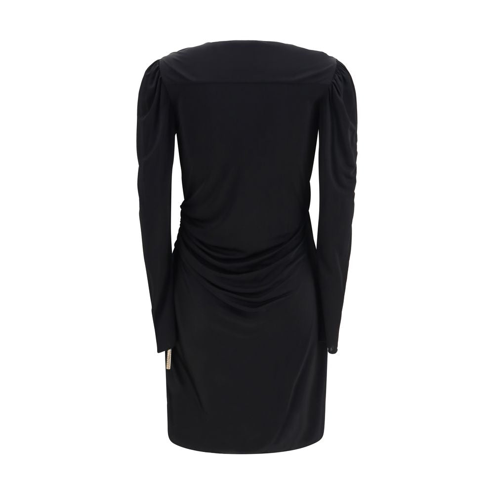 Black Viscose Casual Dress