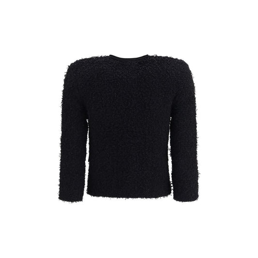Black Viscose Full-Length Jacket