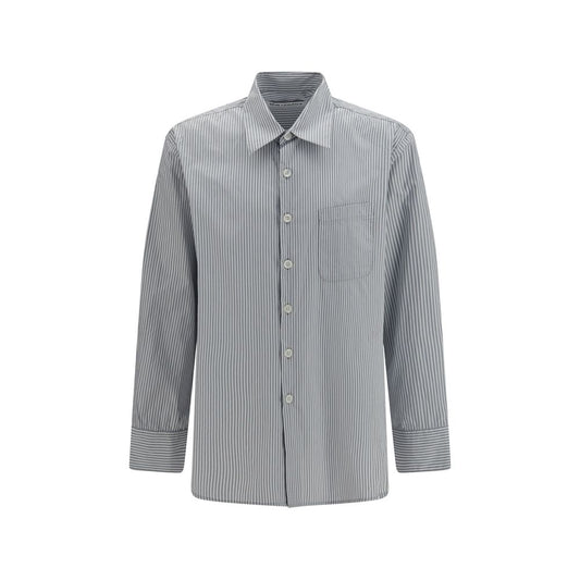 Gray Cotton Pattern Shirt