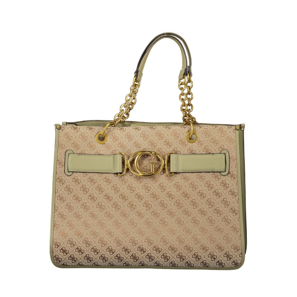 Verde Polyurethane Women Handbag